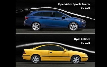 Reis da aerodin&acirc;mica: novo Opel Astra partilha a coroa com o Calibra