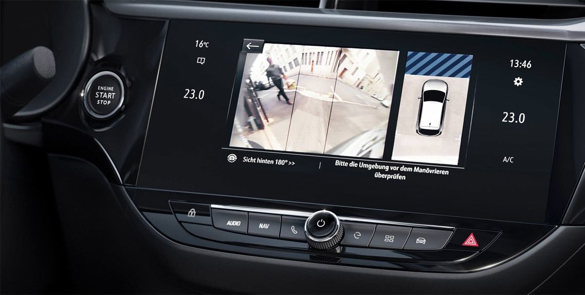 CÂMARA PANORÂMICA DE VISÃO TRASEIRA 180º